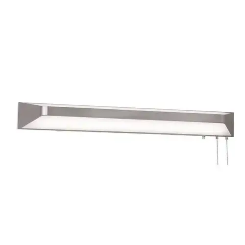 Cory 36 In. LED Overbed Fixture Satin Nickel 120v, 27/30/35/40/50k Cory 36 In. LED Overbed Fixture Satin Nickel 120v, 27/30/35/40/50k