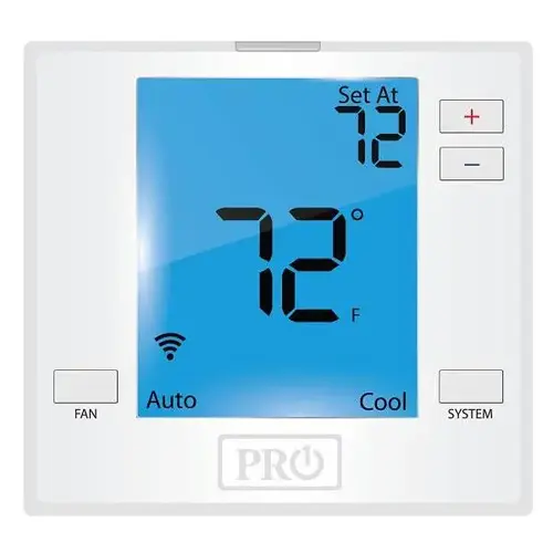 Digital Thermostat, Programmable Through App, Heat Pump / Conventional