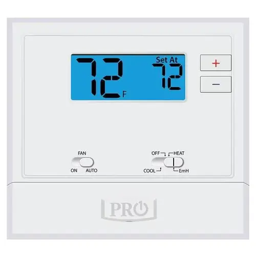 Digital Thermostat, Non-Programmable, Heat Pump / Conventional