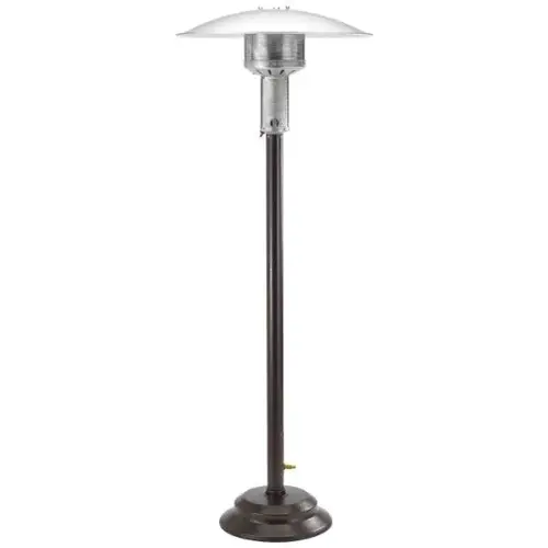 Portable Natural Gas Patio Heater With Hose, Antique Bronze