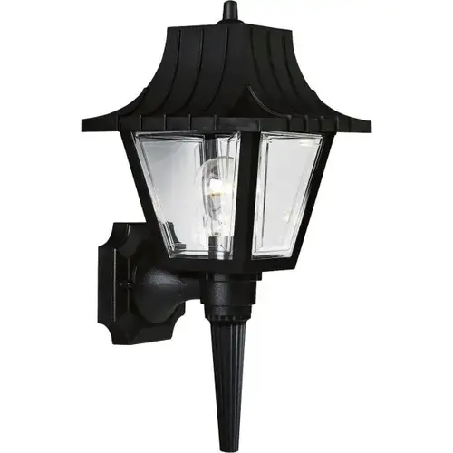 Mansard 8 X 17 In. Outdoor Lantern (Black) Mansard 8 X 17 In. Outdoor Lantern (Black)