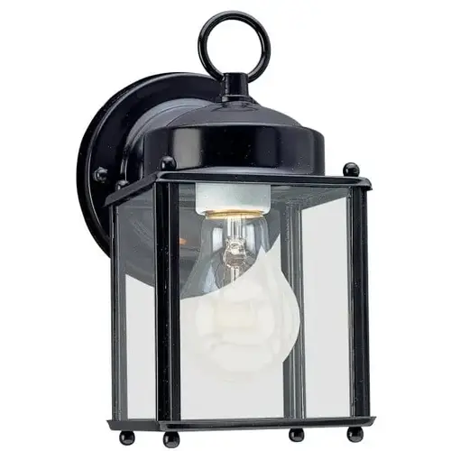 Generation Lighting New Castle 4.25 X 8.25 In. 1-Light Outdoor Lantern (Black) Generation Lighting New Castle 4.25 X 8.25 In. 1-Light Outdoor Lantern (Black)