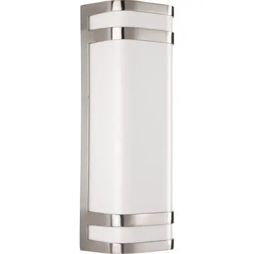 Led Valera Brushed Nickel Two-Light Wall Lantern Led Valera Brushed Nickel Two-Light Wall Lantern