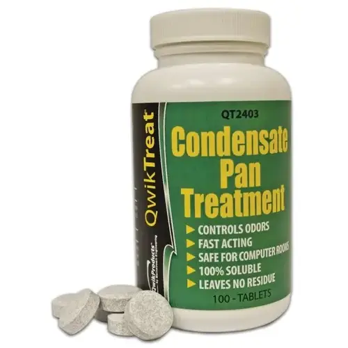 Time Released Condensate Pan Treatment 100 Tablets Per Bottle