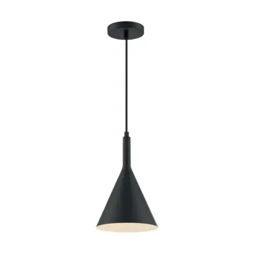 Lightcap 1 Light Small Pendant Fixture, Matte Black Finish Lightcap 1 Light Small Pendant Fixture, Matte Black Finish