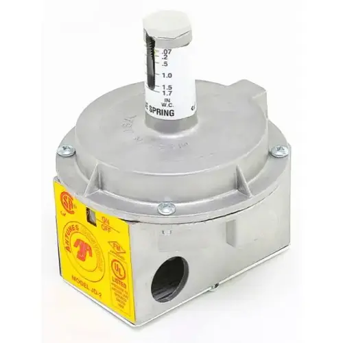 Air Differential, Vacuum, Pressure Switch, Blue Spring, 0.07-1.7" Wc Air Differential, Vacuum, Pressure Switch, Blue Spring, 0.07-1.7" Wc