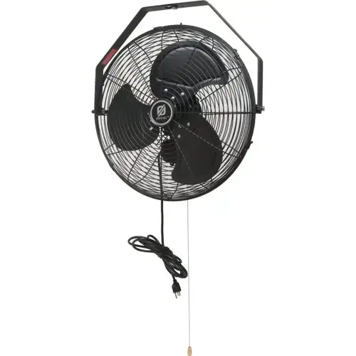 18" Industrial Wall Mount Outdoor Fan, Black 18" Industrial Wall Mount Outdoor Fan, Black