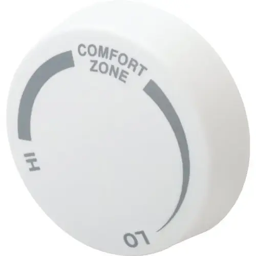 White Single Pole Baseboard Thermostat Knob White Single Pole Baseboard Thermostat Knob