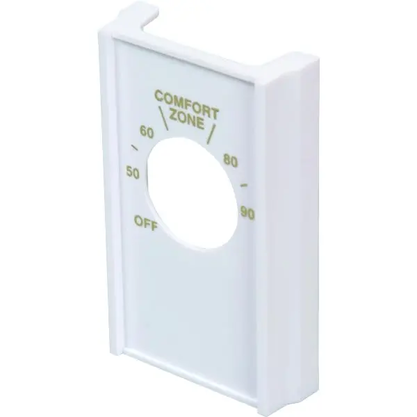 GENERIC PRIVATE BRAND White Double Pole Line Volt Thermostat Cover 257998