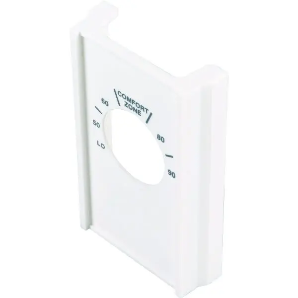 GENERIC PRIVATE BRAND White Single Pole Line Volt Thermostat Cover 257994