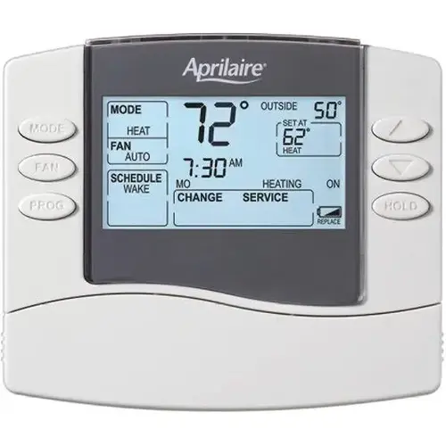 4.75 In. X 5.75 In. Programmable Thermostat 2h/2c Or 4h/2c Heat Pump