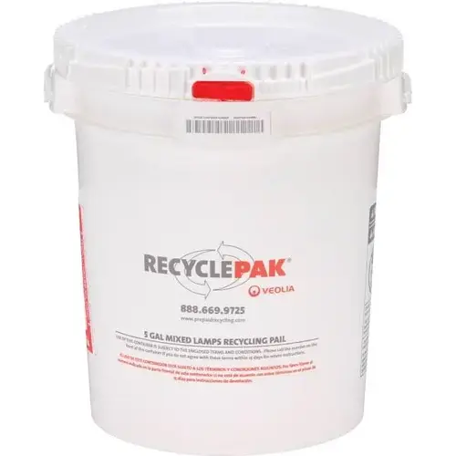 5 Gal. Recyclepak Prepaid Mixed Lamp Recycling Pail