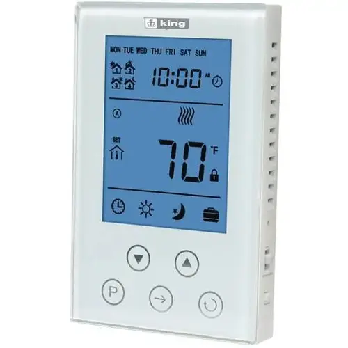 120/208/240v 15 Amp Thermostat 7-Day Programmable Double Pole 120/208/240v 15 Amp Thermostat 7-Day Programmable Double Pole