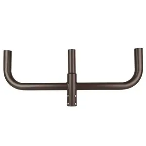 J&H LED JH-1TBH180-54C 44 In. 180d Triple Bullhorn Mnt Bracket Tenon Adapter Round OD Pole Lights