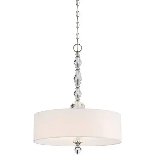 Evi 18 In. 3-Light Pendant Fixture (Chrome)
