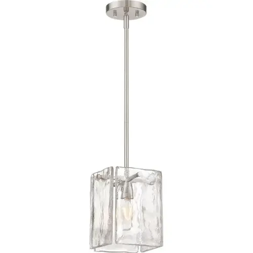 Madison Square 7 In. 1-Light Pendant Fixture (Satin Platinum)