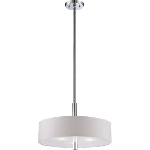 Cordova 18 In. 3-Light Pendant Fixture (Chrome)