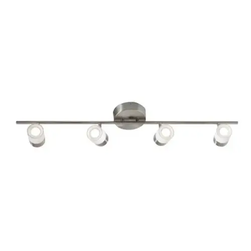 Gramercy 37 In. LED Fixed Rail Fixture Satin Nickel/White, 3000k