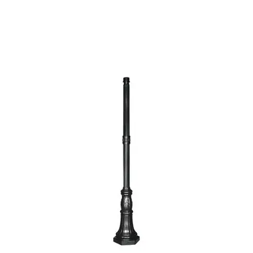 6.5 Feet Commercial Pole - 3 Inch Diameter, Black Powder Resin