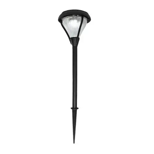 Dual Color Solar Garden Light, 50 Lumens, Fluted Glass