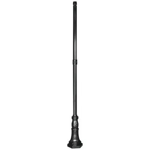 10 Feet Commercial Pole - 3 Inch Diameter, Black Powder Aluminum 10 Feet Commercial Pole - 3 Inch Diameter, Black Powder Aluminum