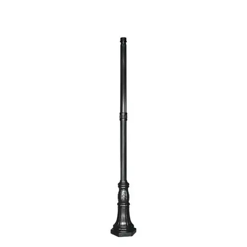 8 Feet Commercial Pole - 3 Inch Diameter, Black Powder Aluminum 8 Feet Commercial Pole - 3 Inch Diameter, Black Powder Aluminum
