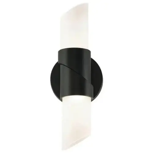 Slice 13 In. LED Wall Sconce Black 120v, 3000k