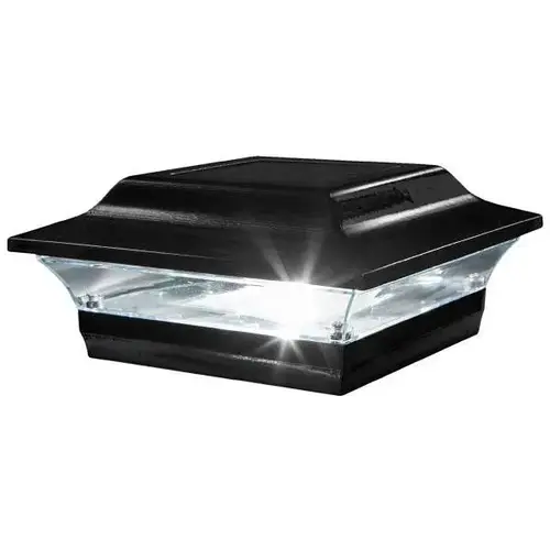 5 X 5 Inch Black Aluminum Imperial Solar Post Cap 5 X 5 Inch Black Aluminum Imperial Solar Post Cap