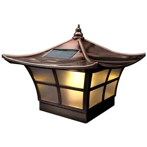 4 X 4 Inch Copper Plated Ambience Solar Post Cap