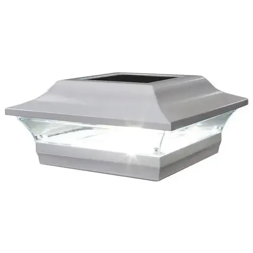 5 X 5 Inch White Aluminum Imperial Solar Post Cap
