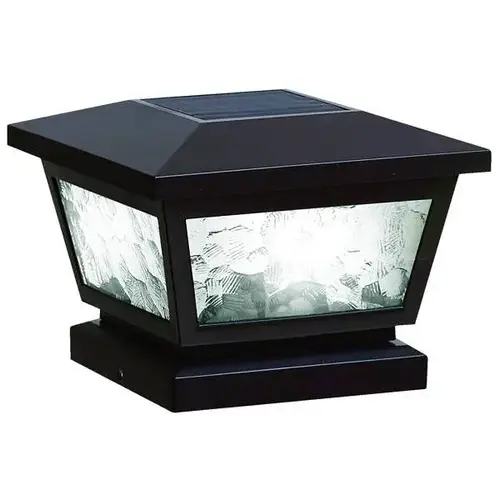 5x5/4x4/3.5x3.5 Inch Black Fairmont Solar Post Cap