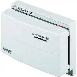 LUX PSM400SA 24 Volt Snap Action Heat/Cool Thermostat, 5-1/2w X 3-3/4"H
