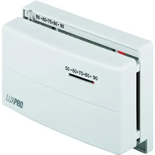 24 Volt Snap Action Heat/Cool Thermostat, 5-1/2w X 3-3/4"H 24 Volt Snap Action Heat/Cool Thermostat, 5-1/2w X 3-3/4"H