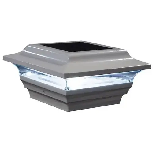 4 X 4 Inch White Aluminum Imperial Solar Post Cap