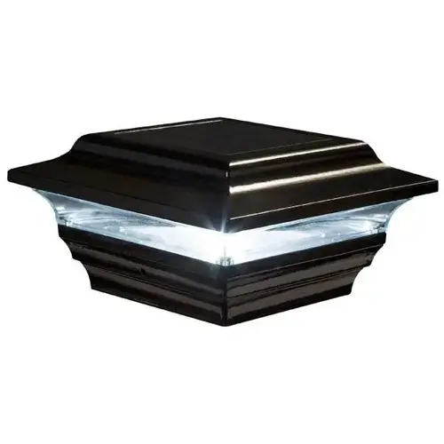 4 X 4 Inch Black Aluminum Imperial Solar Post Cap