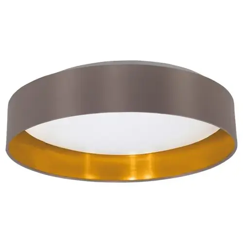 Maserlo 15.95" Cappucino/Satin Nickel LED Semi-Flush Mount