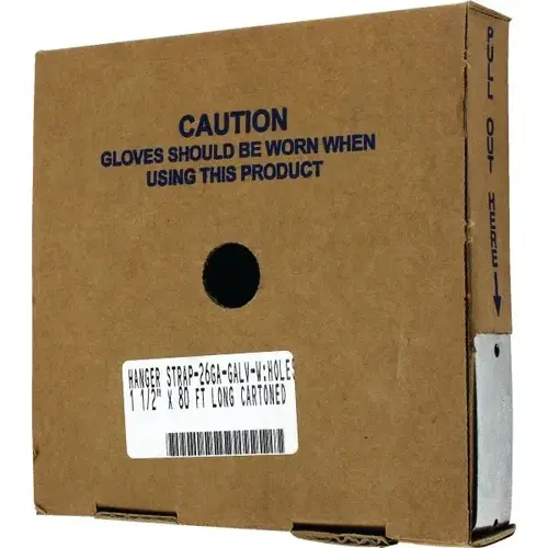 1.5 X 80 ft 26ga Hanger Strap With Holes 1.5 X 80 ft 26ga Hanger Strap With Holes