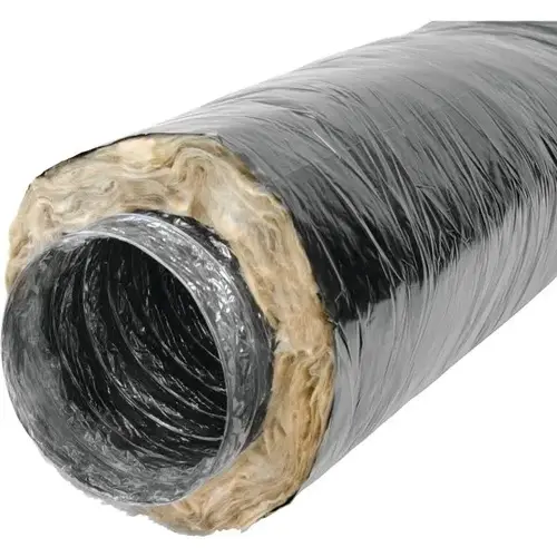 Hart & Cooley 8"X25 ft R-4.2 Black Poly Flex Duct