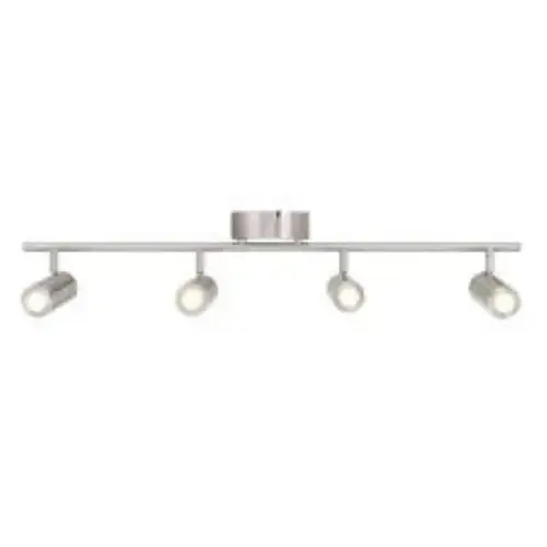 2.5 ft 4-Light Brushed Nickel Integrated Led Track Lighting Kit