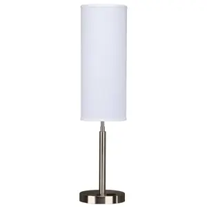 Arkansas Lighting 6214EO-1 30" Table Lamp, 60 Watt, Brushed Nickel