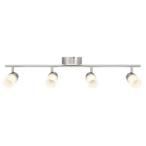 4 Light Led Track Light Kit Ceiling Fixture Brushed Nickel