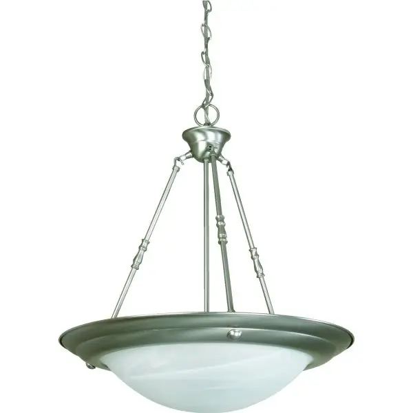 GENERIC PRIVATE BRAND 20 In. 3-Light Pendant Fixture (Brushed Nickel) 321220 GENERIC PRIVATE BRAND 20 In. 3-Light Pendant Fixture (Brushed Nickel) 321220