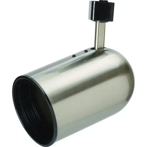 Round Track Light Head, Brushed Nickel