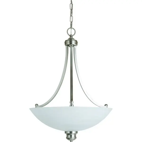 GENERIC PRIVATE BRAND 18 In. 3-Light Pendant Fixture (Brushed Nickel) 320276
