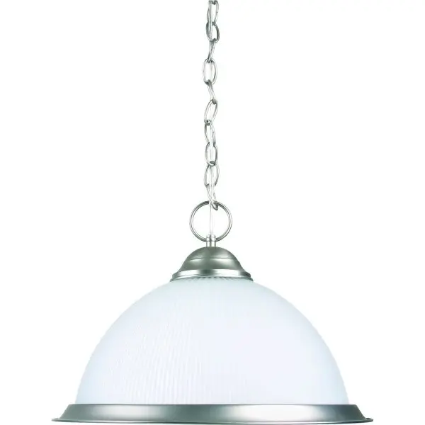 GENERIC PRIVATE BRAND 17 In. 1-Light Pendant Fixture (Brushed Nickel) 4252-62 GENERIC PRIVATE BRAND 17 In. 1-Light Pendant Fixture (Brushed Nickel) 4252-62