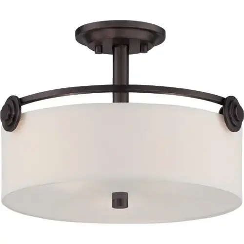 87111-Oeb Gramercy Park 16 In. Incandescent Semi-Flush Mount Light 87111-Oeb Gramercy Park 16 In. Incandescent Semi-Flush Mount Light