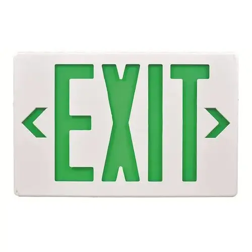 120/277v Green LED Exit Sign With Battery Backup 120/277v Green LED Exit Sign With Battery Backup
