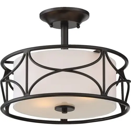 Avara 13 In. Incandescent Semi-Flush Mount Light Avara 13 In. Incandescent Semi-Flush Mount Light