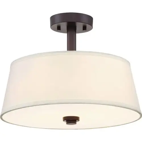 88511-Sb Studio 15 In. Incandescent Semi-Flush Mount Light