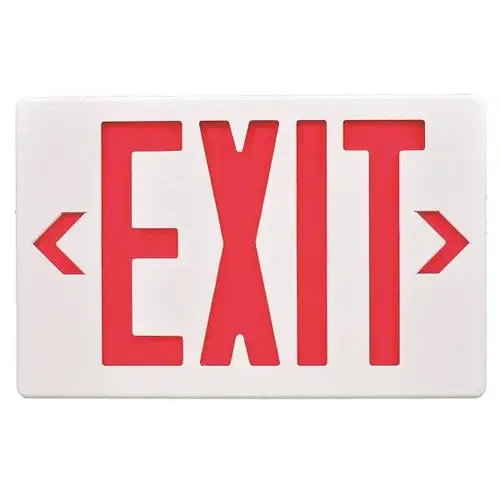 120/277v Red LED Exit Sign With Battery Backup 120/277v Red LED Exit Sign With Battery Backup